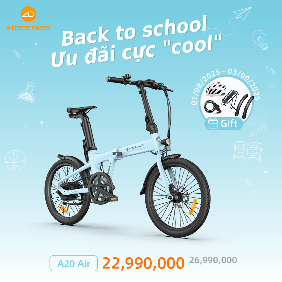 Xe đạp gấp điện trợ lực A20 Air 20inch