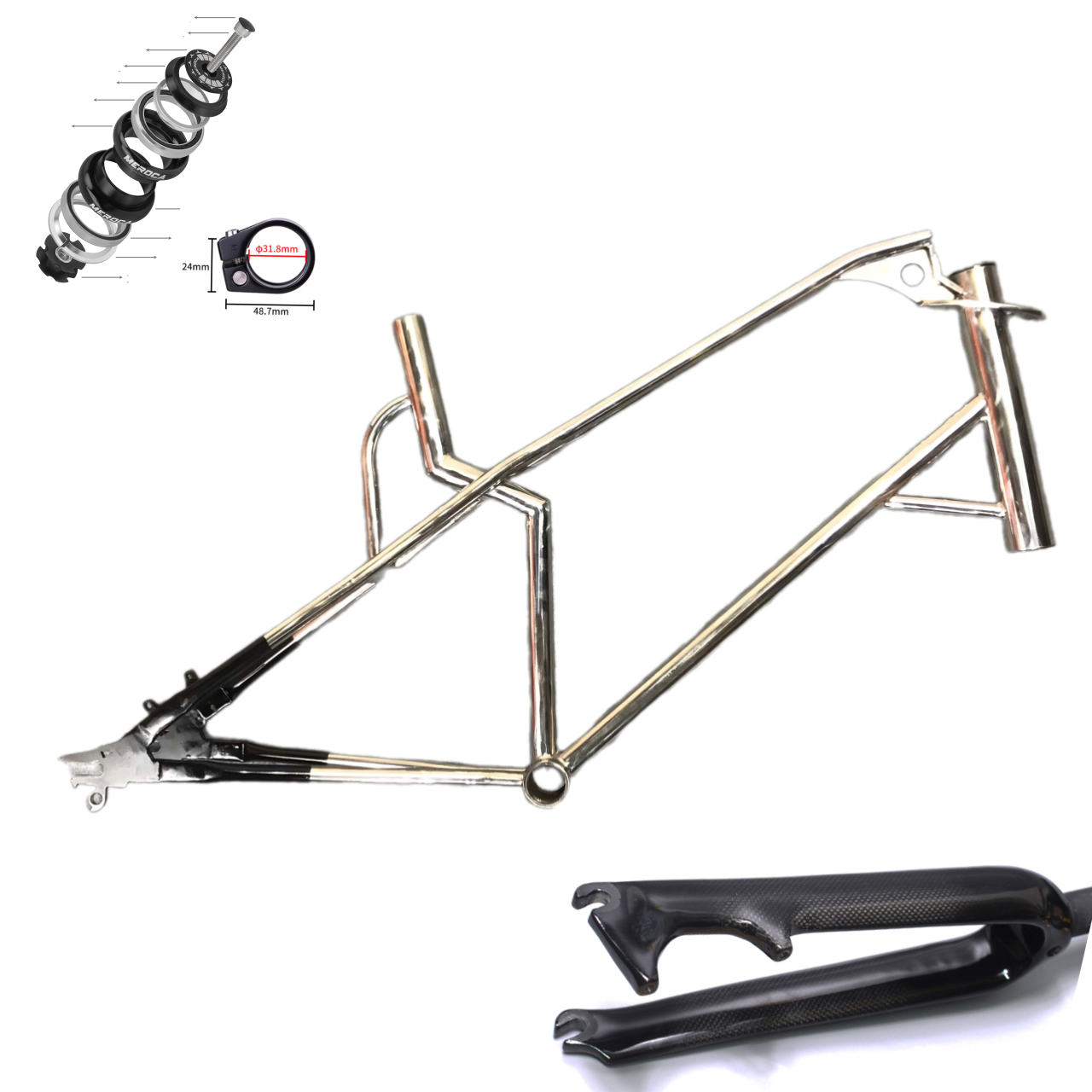 Khung mini velo 20in INOX 304 S02